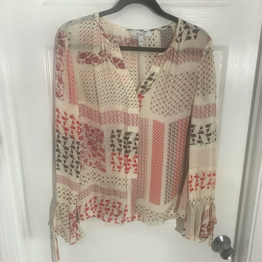 DEREK LAM IO CROSBY blouse, Size 8